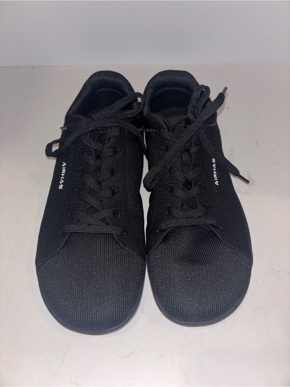 Women's Black Lace-Up Everyday Sneakers